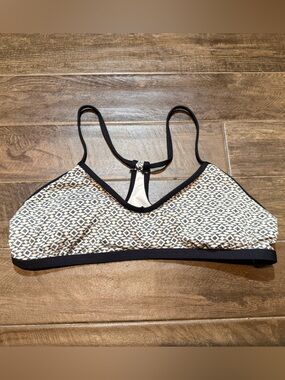 Carve Designs Bikini Top medium Black White Geometric